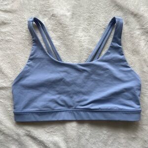 Lululemon Sports Bra Blue Purple Periwinkle Cross back Size 10 Large L